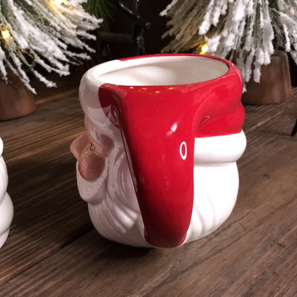 Pottery Barn Hand Painted Vintage Style Santa Claus Holiday Mugs 16oz - Set of 4 - Picture 14 of 16